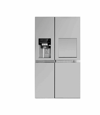 یخچال و فریزر سایدبای‌ساید 32 فوت پرایم 2 درب جونیور استیل مدل D2S-3133SS