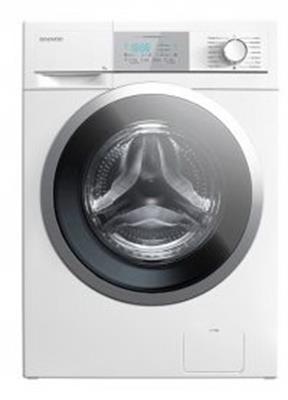 ماشین لباسشویی دوو سری کاریزما مدل DWK-7140 ظرفیت 7 کیلوگرم سفید پنل سفید درب کاوردار