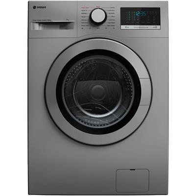 ماشین لباسشویی اتوماتیک 7 کیلویی اسنوا مدل SWM-72304 دارای خشک کن 1200 دور تیتانیوم درب تیتانیوم
