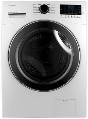 ماشین لباسشویی اسنوا مدل SWM-84516 ظرفیت 8 کیلوگرم سفید درب دودی
