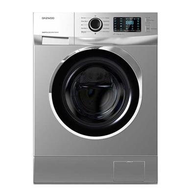 ماشین لباسشویی دوو سری Viva  مدل DWK-8243 ظرفیت 8 کیلوگرم تیتانیوم پنل تیتانیوم درب کاوردار