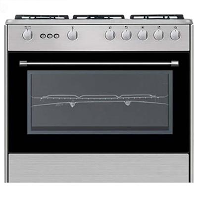 اجاق گاز رومینا اسنوا مدل SGC5-1101N نقره ای با صفحه رویه استیل